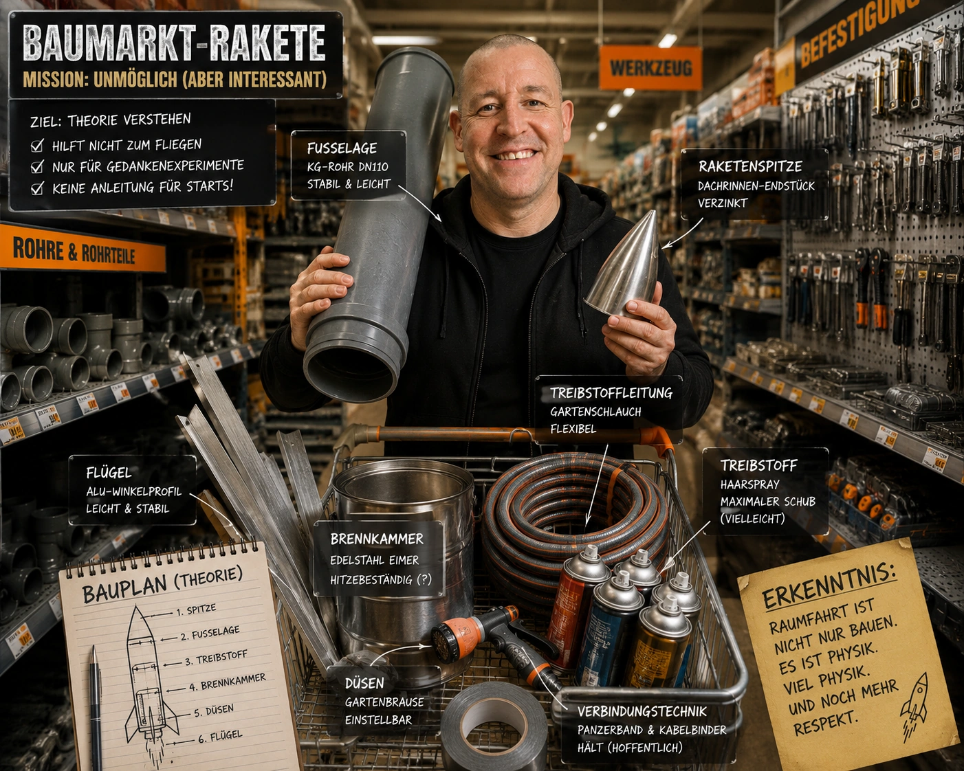 Baumarkt-Rakete – Mission: Unmöglich (aber interessant)